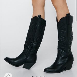 Black cowboy boots